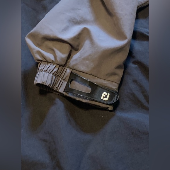 FootJoy Jacket Size XL Black & Gray Half Zip Windbreaker Golf Pullover - Picture 5 of 7